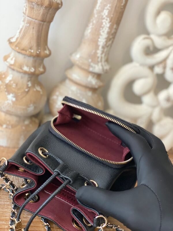 Chanel Mini Bucket Bag With Strap Black For Women, Women&rsquo;s Bags 4.9in/12.5cm