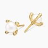 9C7BE862-CFFD-34E6-08CC-0411AE0D8D42.jpg Pearl Stud Earrings 18K Yellow Gold with Pearls and Diamonds, 7.4mm