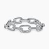 DY Madison&reg; Chain Bracelet Sterling Silver with Diamonds