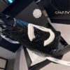 CHANEL Calfskin Quilted Large Cambon Tote Black White