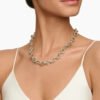 9D79CE11-75A6-57B2-6F95-1C6182C24C0D.jpg Oval Link Chain Necklace Sterling Silver with 18K Yellow Gold, 16mm