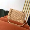 Chanel Classic HandBag Beige For Women 9.9in/25.5cm A01112