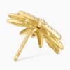 Starburst Stud Earrings 18K Yellow Gold with Diamonds, 19mm