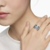 9DCE9C08-0C76-A271-AA04-76E829E769A9.jpg Stax Five Row Ring Sterling Silver with Hampton Blue Topaz and Diamonds - 6