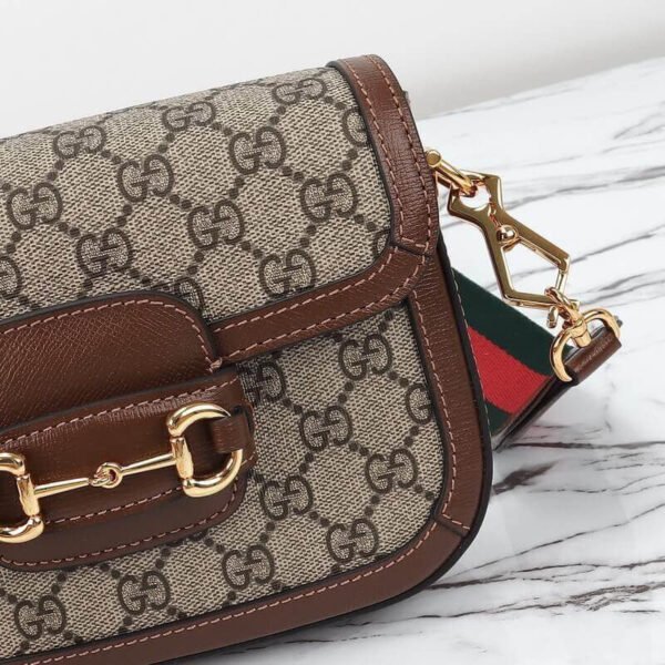 Gucci Horsebit 1955 Canvas Mini Shoulder Bag
