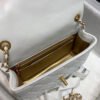 Chanel Flap Bag With CC Ball On Strap White For Women, Women&rsquo;s Handbags, Shoulder And Crossbody Bags 7.8in/20cm AS1787