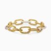 DY Madison&reg; Chain Bracelet 18K Yellow Gold with Diamonds