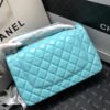 Chanel Large Classic Handbag Gold Hardware Blue For Women, Women&rsquo;s Handbags, Shoulder Bags 11.8in/30cm