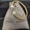 Solari Cablespira&reg; Bracelet 18K Yellow Gold with Pearls and Diamonds, 3mm
