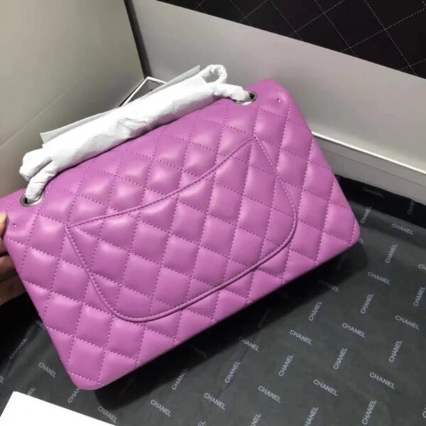 Chanel 1112 Purple Medium Size 2.55 Lambskin Leather Flap Bag