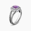 A30F7C6E-4B55-4F4D-5DAF-7BE461192AEC.jpg Petite Albion® Ring Sterling Silver with Amethyst and Diamonds, 7mm