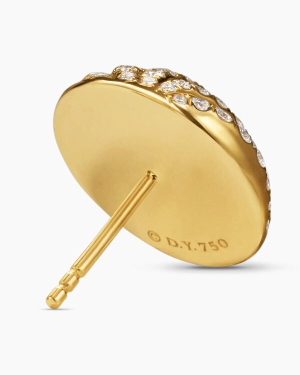 A3568D8D-2CF6-1F84-1B2E-402C01D29DFD.jpg Sculpted Cable Stud Earrings 18K Yellow Gold with Diamonds, 14mm