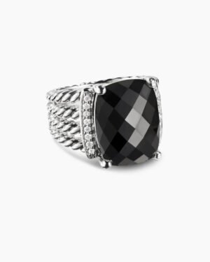 A3D23703-4A6E-6723-4FBD-8F5AED0E928D.jpg Wheaton® Ring Sterling Silver with Black Onyx and Diamonds, 16mm