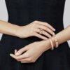 Perlee pearls of gold ring, small model