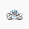 A6A5397D-E115-0D2E-74B2-8B9832313C55.jpg Cable Wrap Ring Sterling Silver with Blue Topaz and Diamonds - 6