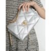 Chanel 19 Flap Bag As1160 Silver