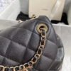 Chanel Duma Backpack Gold Toned Hardware Black For Women, Women&rsquo;s Bags, Shoulder Bags 9.4in/24cm AS1371