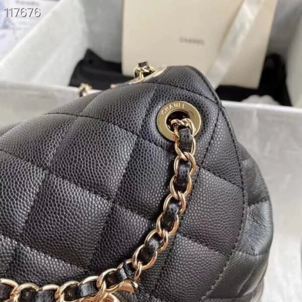 Chanel Duma Backpack Gold Toned Hardware Black For Women, Women&rsquo;s Bags, Shoulder Bags 9.4in/24cm AS1371