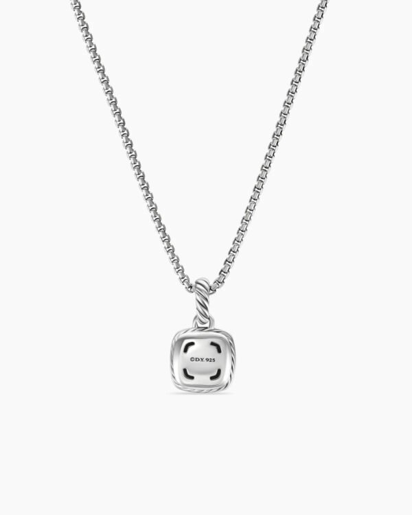 A85EF2A0-E1C6-ED19-110E-DDC6DB2336EB.jpg Petite Albion Pendant Necklace Sterling Silver with Pave Diamonds, 7mm