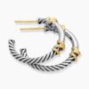 A8BE7ED5-17D4-2222-0983-899FDBCBC7D2.jpg Petite Helena Wrap Hoop Earrings Sterling Silver with 18K Yellow Gold and Diamonds