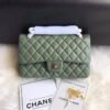 A93B9337-9D4C-3F8B-5EFF-9C8A3782D4F8.jpg Chanel 1112 Green Medium Size 2.55 Lambskin Leather Flap Bag