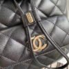 Chanel Duma Backpack Gold Toned Hardware Black For Women, Women&rsquo;s Bags, Shoulder Bags 9.4in/24cm AS1371