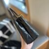 AA62148E-19EC-7D10-026E-EA0812FBA5C5.jpg Shiny Aged Calfskin Coral Mini Kelly Shopping Bag - Black