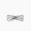 AB314B24-00FA-2C3B-9C98-271C52169C34.jpg Crossover Two Row Ring Sterling Silver with Diamonds, 7.5mm - 6