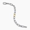 DY Madison&reg; Chain Bracelet Sterling Silver with 18K Yellow Gold