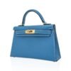 ABDDEEDD-9A2E-404B-48C3-A7F318949517.jpg Mini Kelly 20 Bag Sellier New Blue Jean Epsom Leather with Gold Hardware