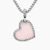 ACF0F6D3-913E-48B2-313E-021A722EFE19.jpg DY Elements® Heart Amulet Sterling Silver with Pink Opal and Diamonds