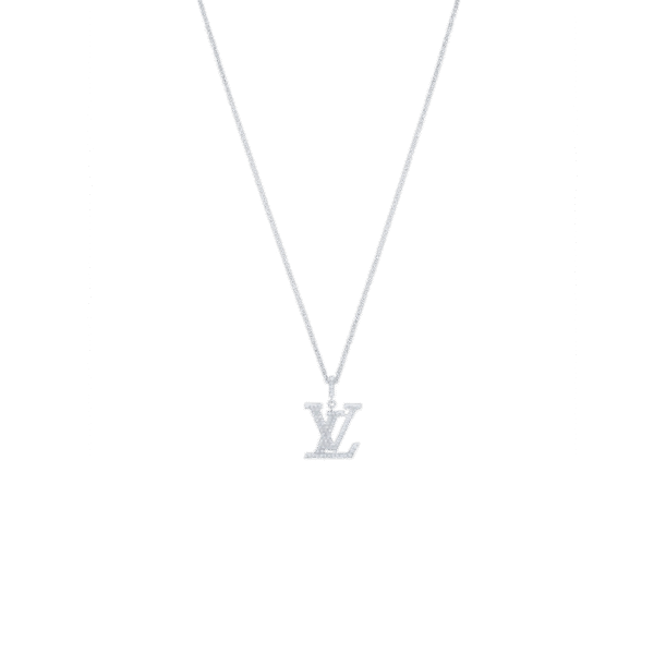 Medium Pendant, White Gold And Diamonds