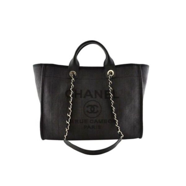 AD3A3599-09F0-ADF4-64D0-F94DB4E379C5.jpg CHANEL Woven Straw Raffia Striped Medium Deauville Tote