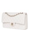 AD7955B1-FC51-98AE-630C-D342DF8DCC93.jpg Medium Classic Double Flap Bag White Caviar Light Gold Hardware