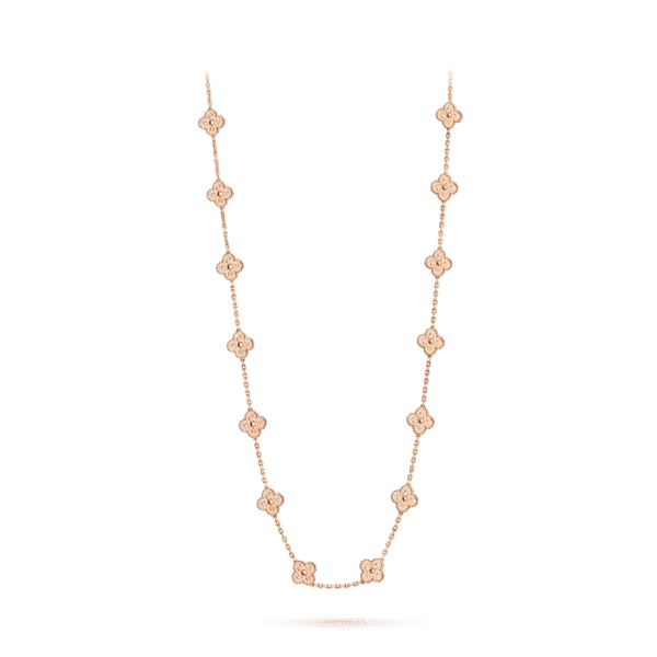 Vintage Alhambra long necklace, 20 motifs