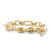 David Yurman Yellow Gold and Diamond Cushion Link Bracelet