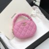 Chanel Vanity Case Shiny Gold Pink Bag For Women 9.5cm/3.7in