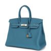 AF9B265B-75A8-D35E-76EE-7C9E0D914EBB_2c5f9bf1-4945-4b52-9ca6-54003bac4296.jpg Birkin 35 Blue Jean Togo Gold Hardware
