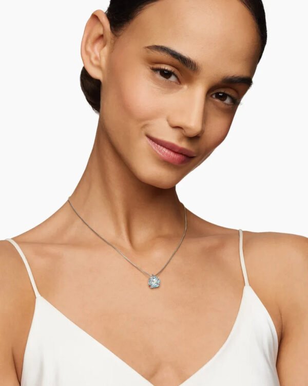 AF9F4421-FA4F-62AF-09D3-7469C1C3C14E.jpg Cable Wrap Necklace Sterling Silver with Blue Topaz and Diamonds, 12.5mm