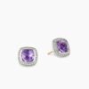 B04857BA-287A-65BE-D565-69BCEF1CB58F.jpg Albion® Stud Earrings Sterling Silver with Amethyst and Diamonds, 7mm
