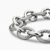 Oval Link Chain Bracelet Sterling Silver - 19CM