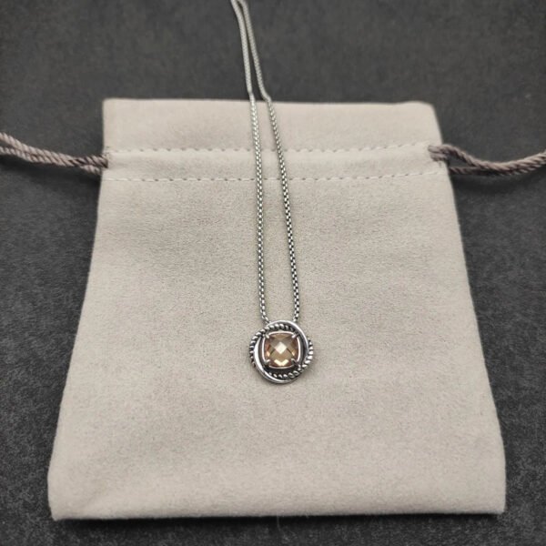 B09EBD8F-EC54-87CB-C401-DD882610F734.jpg Petite Chatelaine® Necklace Sterling Silver with Champagne, 10mm
