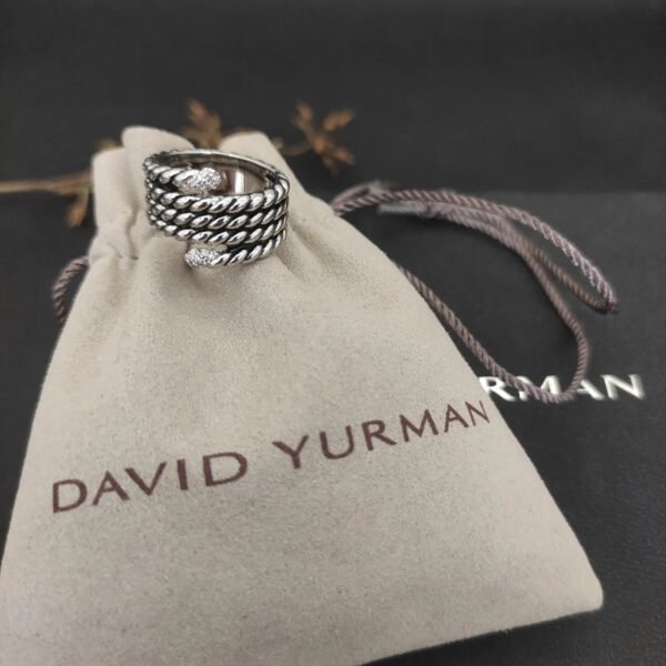 B3720C88-22D8-36C3-6337-0C0D98D02E51.jpg David Yurman Diamond Willow Serpentine Ring - 6