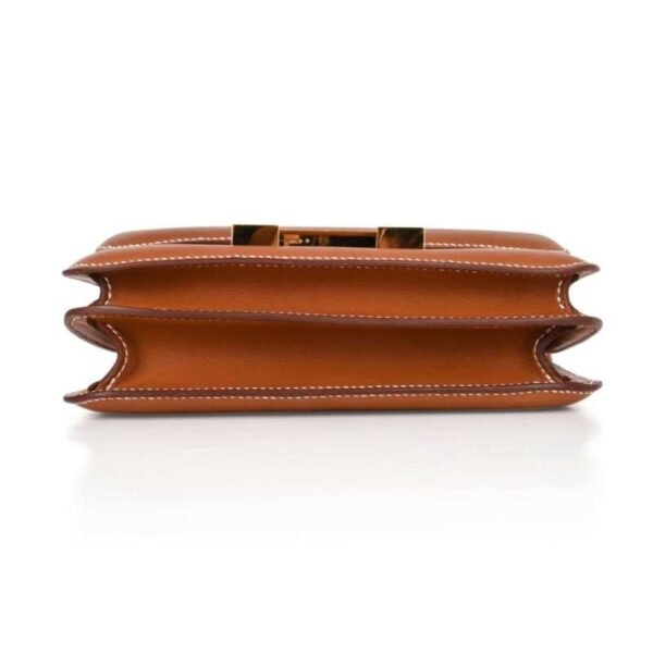 Constance Bag 18 Rare Fauve Barenia Leather Gold Hardware