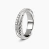 B41E3ACD-0256-A605-8C73-5368A43668BF.jpg Crossover Band Ring Sterling Silver with Diamonds, 5.3mm