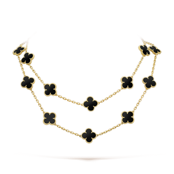Vintage Alhambra long necklace, 20 motifs