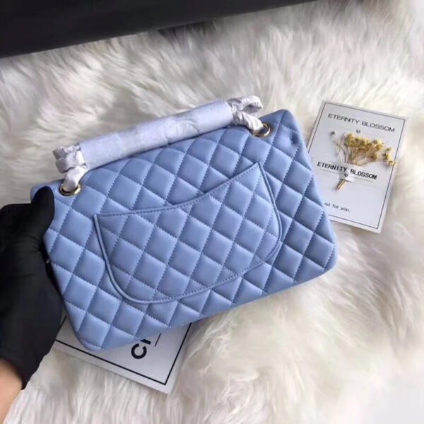 B4DFAC8E-D307-597F-BB77-D3598C07666A.jpg Chanel 1112 Blue Medium Size 2.55 Lambskin Leather Flap Bag