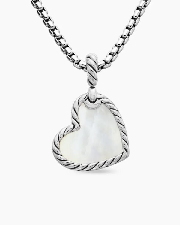 B5CFE57F-D6D7-0CFA-057A-D9E860A34BA7.jpg DY Elements® Heart Amulet Sterling Silver with Mother of Pearl and Diamonds