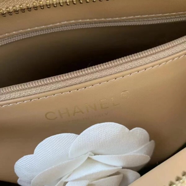 Chanel Vintage CC Open Tote Caviar East West Beige For Women, Women&rsquo;s Bags 14.5in/36.9cm