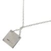 B6D0B114-26AE-7C85-4250-37D30AF170D1.jpg Square logo plate Silver 925 Ladies Necklace A-rank